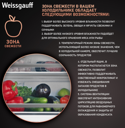     Weissgauff WRKI 1969 Total NoFrost Premium EcoFresh