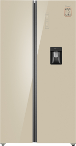 WSBS 590 Inverter NoFrost Water Dispenser Beige Glass (126257)