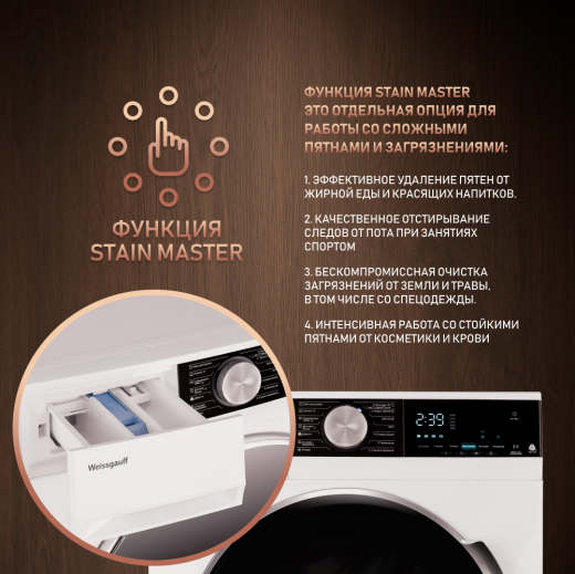 ���������� ������ � ������, ���������� � ����� Weissgauff WMD 47148 DC Inverter Steam
