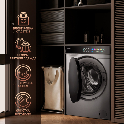 C��������� ������ � ���������� � ����� Weissgauff WM 998 Full Touch DC Inverter Steam Silver