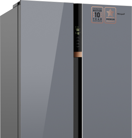     Weissgauff WSBS 590 NoFrost Inverter Premium Dark Grey Glass