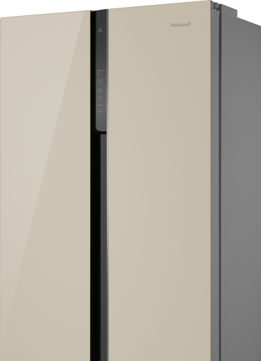 ��������������� ����������� � ���������� Weissgauff WSBS 500 Inverter NoFrost Beige Glass