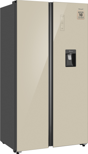 WSBS 590 Inverter NoFrost Water Dispenser Beige Glass (126257)